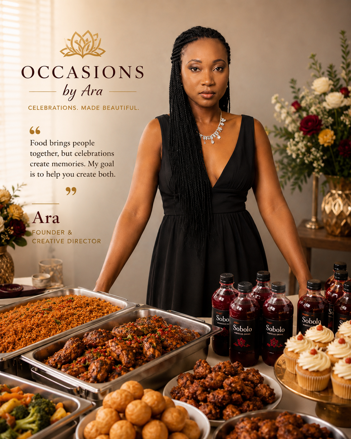 Ara, founder of Occasions by Ara